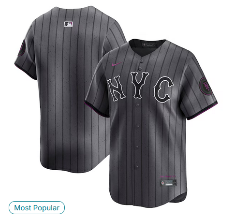 Men new york mets blank Nike City Connect MLB Limited Jersey->->MLB Jersey